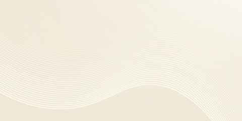 Abstract golden background with white and beige luxury glitter shapes. Golden lines luxury on cream color background. Gold elegant realistic paper cut