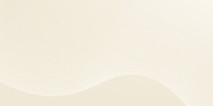 Abstract golden background with white and beige luxury glitter shapes. Golden lines luxury on cream color background. Gold elegant realistic paper cut