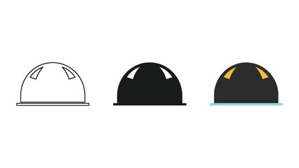 Different styles of dome illustration on white background © iconmarket