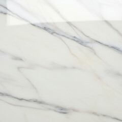 Fototapeta premium Elegant white marble surface with natural grey veins, perfect for luxury background designs.