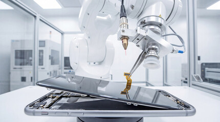 Automated Robotic Arm Disassembling Smartphone for Precision E-Waste Recycling in Cleanroom
