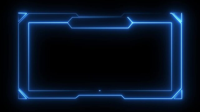 Hud Frame Digital Technology Sci-fi Frame Interface. HUD template. Frame HUD element. Futuristic viewfinder of future. interface data display screen. Artificial intelligent.technology sci fi frame hud