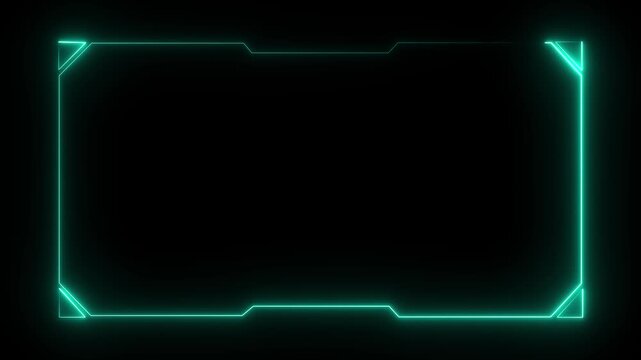 Hud Frame Digital Technology Sci-fi Frame Interface. HUD template. Frame HUD element. Futuristic viewfinder of future. interface data display screen. Artificial intelligent.technology sci fi frame hud