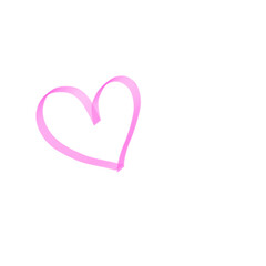 Pink heart line style icon 2026