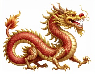 Fototapeta premium chinese dragon statue