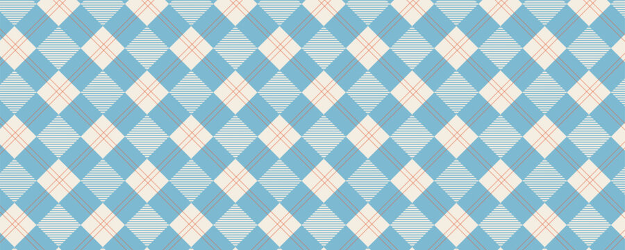 Classic vichy check gingham pattern. Vector seamless pattern.