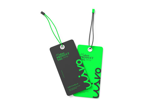Elegant Label Tag Mockup Design
