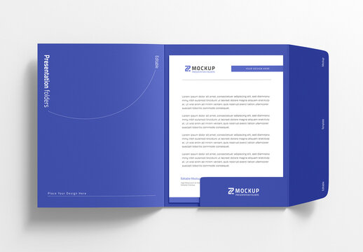 Hardcover Presentation Folder Mockup