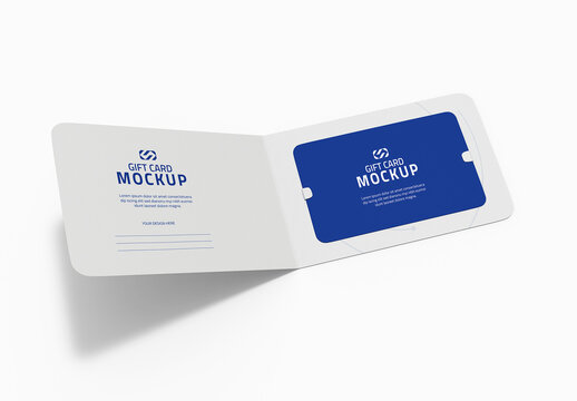 Gift Card Holder Mockup