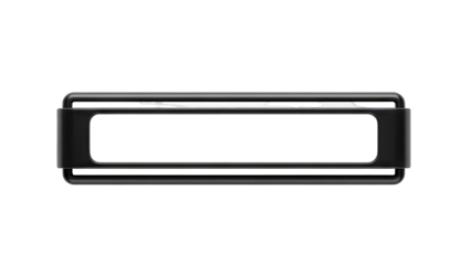 Black Metal Rectangular Frame with White Insert