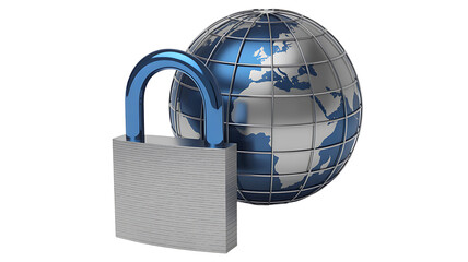 Internet security global network protection concept
