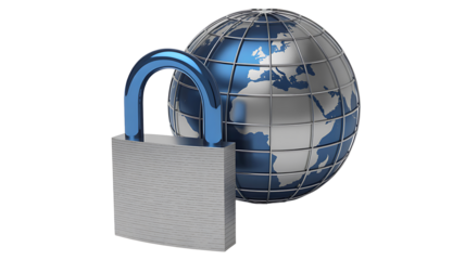 Internet security global network protection concept
