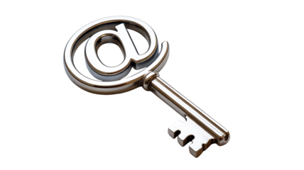 At symbol key digital access security concept
