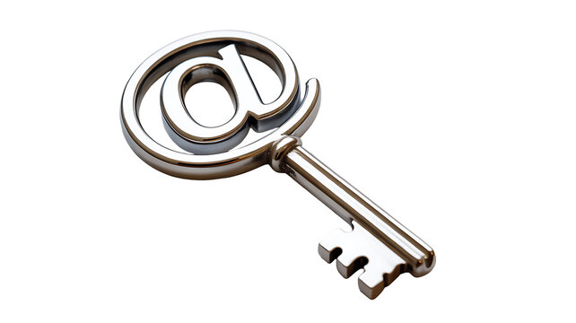At symbol key digital access security concept
