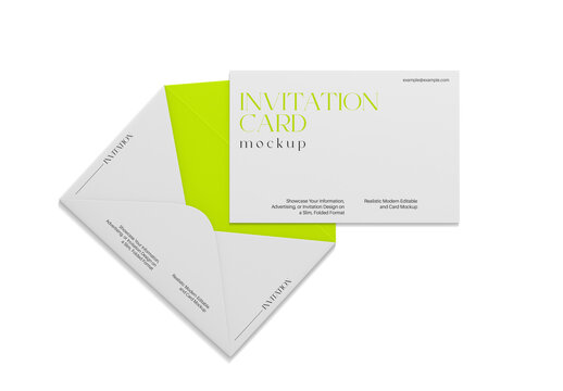 Minimal Invitation Card Mockup