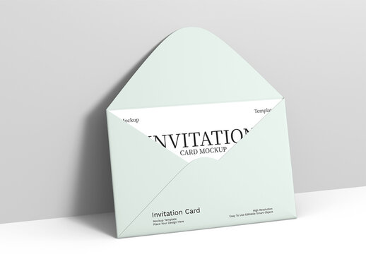 Invitation Card Mockup Template