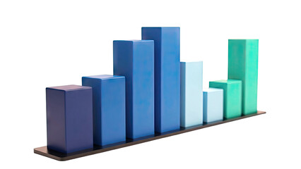 3D Bar Chart with Gradient Colors