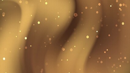 Abstract gold backdrop with shimmering light spots scattered across it. Ideal for luxury branding, festive designs, elegant backgrounds, and sophisticated concepts.