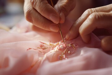 Participants engage in crafting and sewing workshop focusing on embroidery techniques and creative expression for all skill levels at local community center