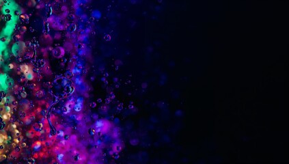 Colorful Abstract Background with Bubbles and Light Effects