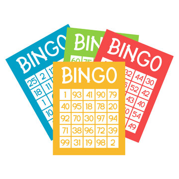 Colorful Bingo Cards for Game Night Fun