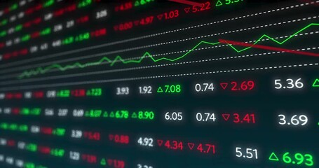 Animation of financial data processing - Powered by Adobe