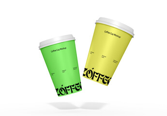 Disposable Coffee Cup Mockup