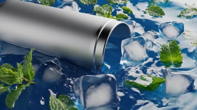 Blue water bottle and glass on white background with isolated objects and vintage style