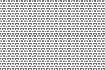 Romantic heart pattern on white background for Valentine's Day decor