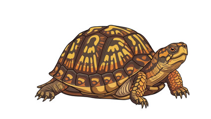 Obraz premium turtle isolated on white background