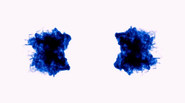 Blue Ink Diffusion in Water &ndash; Cinematic Liquid VFX Background (4K)
