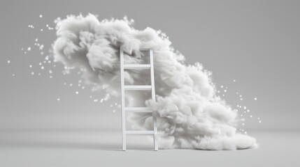 Ladder Reaching into a Cloud of Dreams and Aspirations.