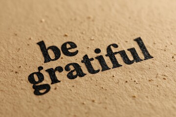 Be Grateful, Live with Thankfulness: A close-up shot that conveys a message of positivity and appreciation, inspiring a mindset of gratitude and contentment.
