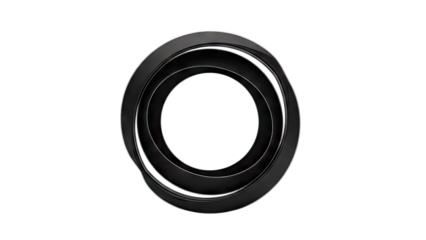 Concentric Black Rings on White Background