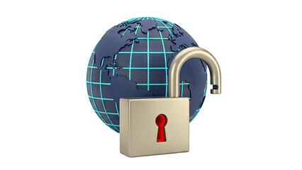 Global Security and Unlocking Concept