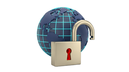 Global Security and Unlocking Concept