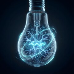 brain lightbulb concept