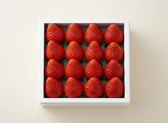 Fresh Strawberries with Cream on White Plate &ndash; Natural Light Dessert Photography