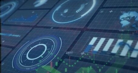 Animation of clock and data processing over on in completed - Powered by Adobe