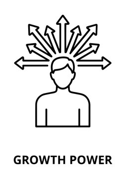 Minimalist Energetic Growth Power Icon Symbolizing New Directions and Potential for Business Development