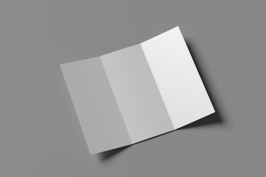 Customizable A4 Z-fold brochure mockup to present your design.