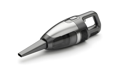 Plain Handheld Vacuum Cleaner Isolated on White Background Cleaning Device
