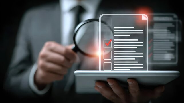 structured regulatory environment portraying paperwork certificate management with monitoring review leading to administration approval after inspection