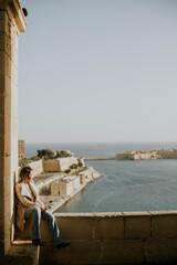 Serene moment by the waterfront with stunning views over the bay