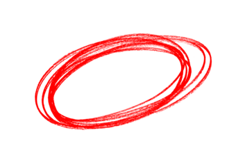 circle brush stroke marker highlighter isolated on transparent background