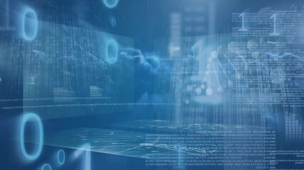 Animation of data processing over smartphone - Powered by Adobe
