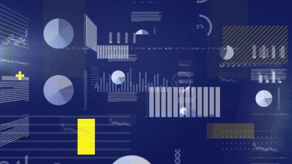 Animation of statistics and data processing - Powered by Adobe