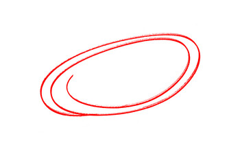 circle brush stroke marker highlighter isolated on transparent background