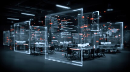 A structured workspace view where retirement security grows from employment supported by planning and management while marketing plans live in a document powered by software