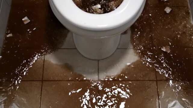 Toilet Overflow Disaster! Clogged Toilet Emergency & Cleanup.